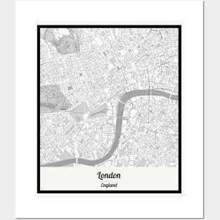 Map of London - England Posters and Art